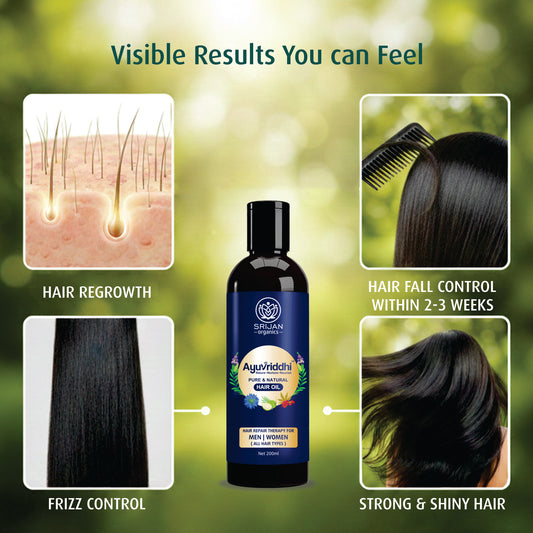 Ayuvriddhi Hair oil 100ml Hair Repair Therapy for Men and Women