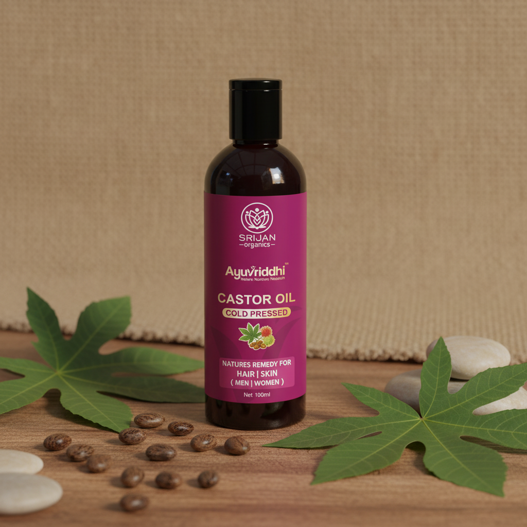 Ayuvriddhi Castor Oil 100ml square format